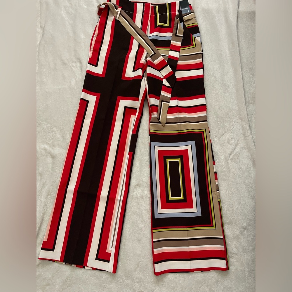 Vibrant Geometric Print Wide Leg pants